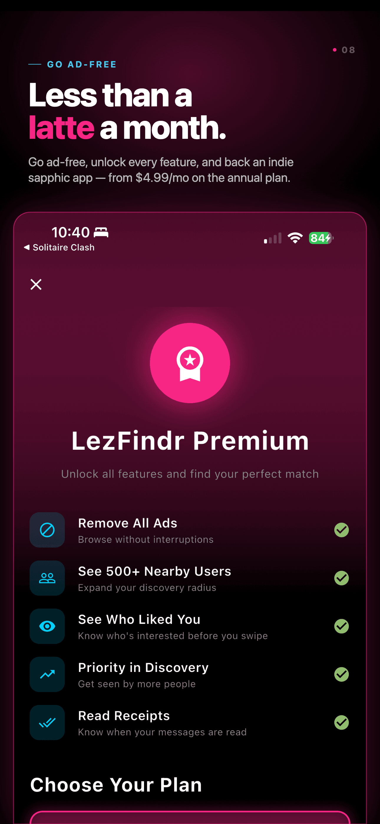 Affordable premium, free to connect